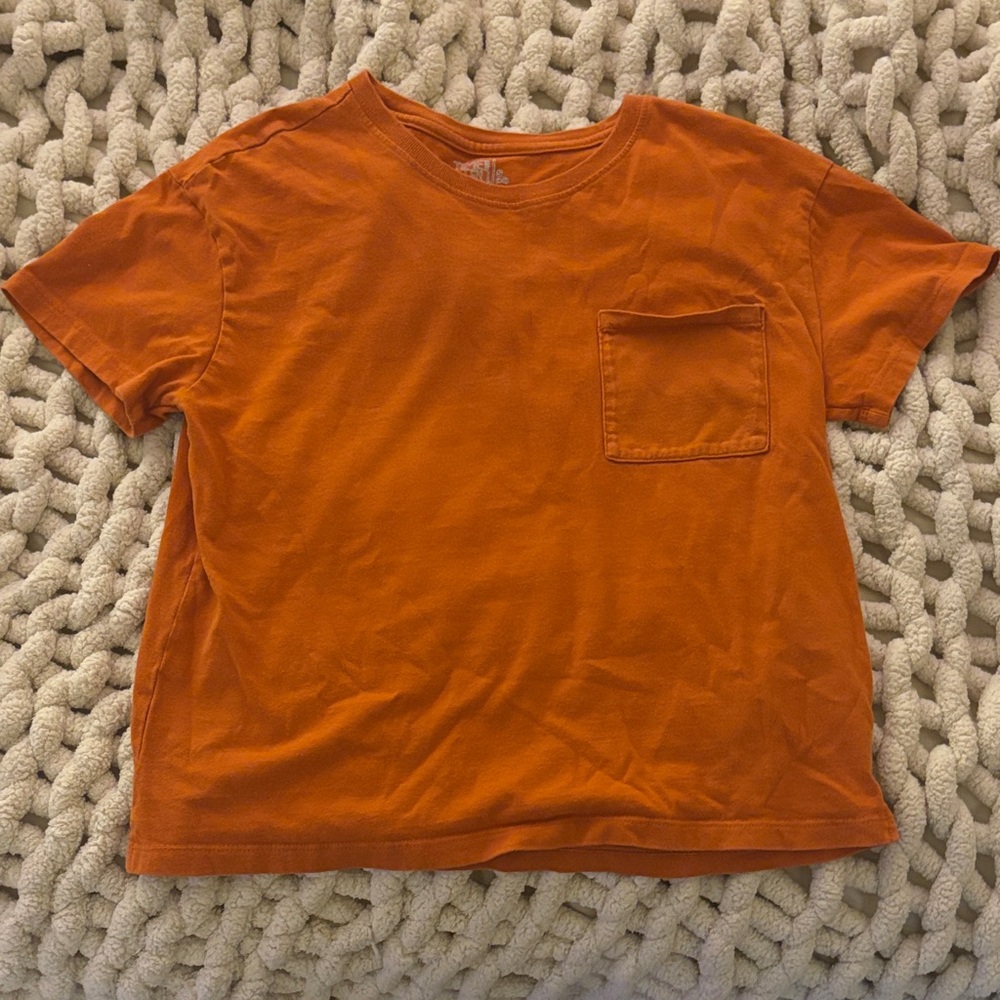 Time and Tru Burnt Orange Kids Tee